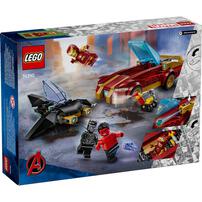 LEGO Marvel Iron Man Car & Black Panther vs. Red Hul 76310