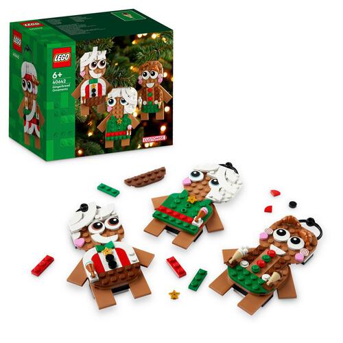 LEGO Gingerbread Ornaments
