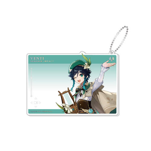 Genshin Impact Acrylic Keyholder- Venti (Genshin Impact 3Rd Anniversary Photo Card Series)