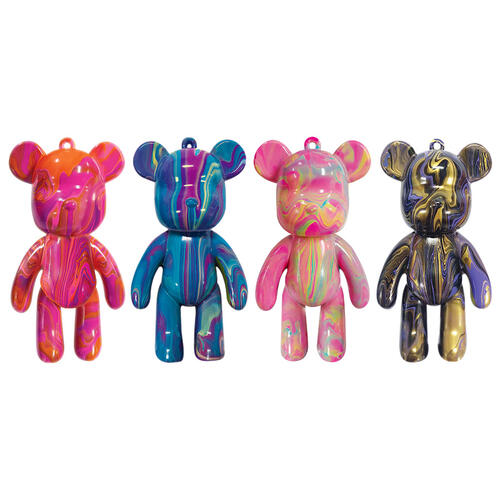 Pour PalZ Paint Mini Bear Keyring - Assorted (1 Pc)