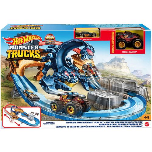 Hot Wheels Monster Trucks Scorpion Sting Raceway