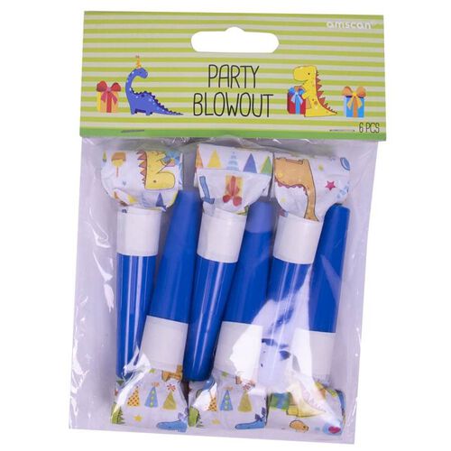Party Blowouts 6 Pieces Dinosaurs