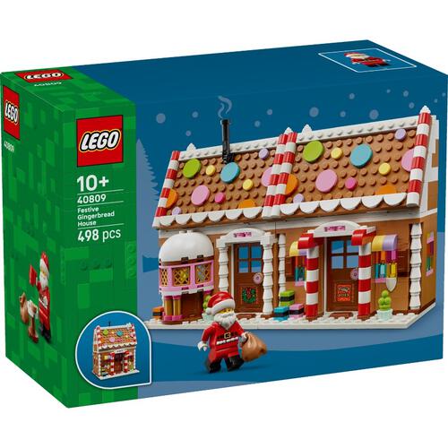 LEGO Festive Gingerbread House Christmas Toy For Kids 40809