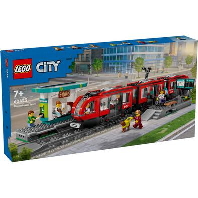 LEGO City Downtown Streetcar and Station 60423