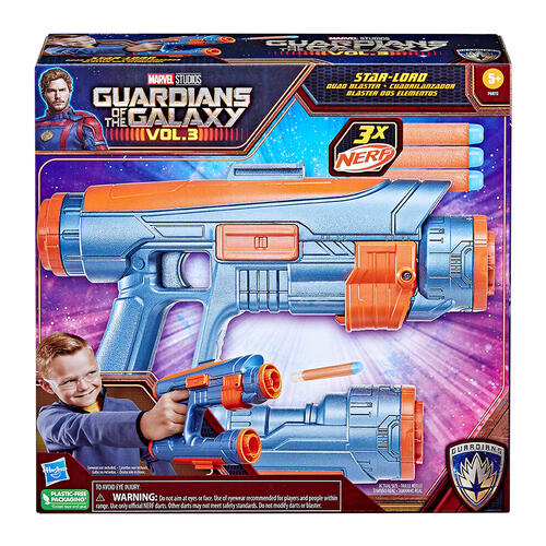 Marvel Studios' Guardians of the Galaxy Vol. 3 Nerf Star-Lord Quad Blaster