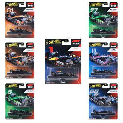 Hot Wheels HRV11 Premium Formula 1 Racing Cars Dash K Set of 8