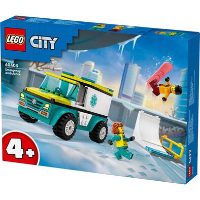 LEGO City Emergency Ambulance and Snowboarder 60403