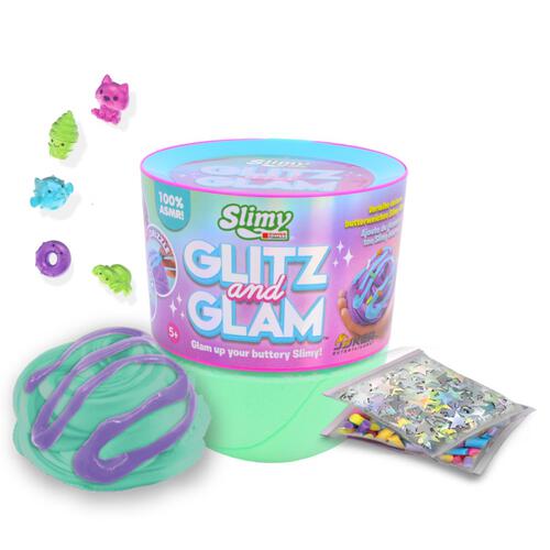 Slimy Glitzn Glam with Dome Topper - Assorted Color Slime