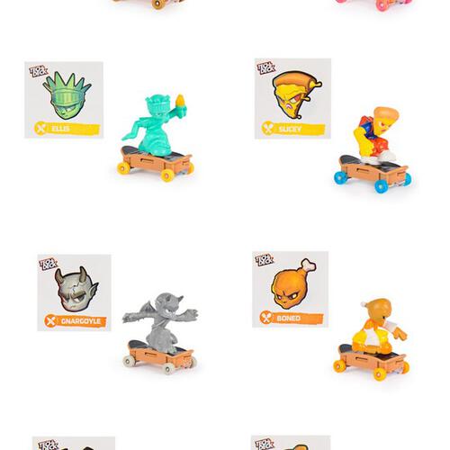 Teck Deck Free Riders Collectible Mini Skateboard Figure M01- Assorted