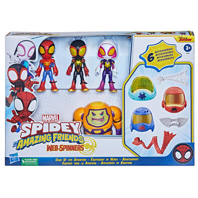 Marvel Spidey and His Amazing Friends Web-Spinners Gear Up For Adventure Pack