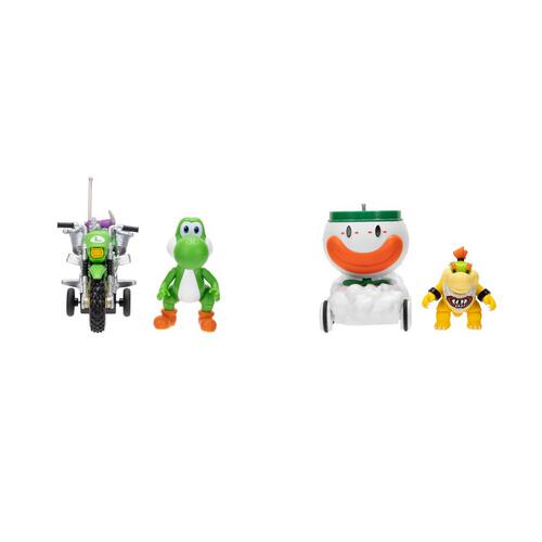 The Super Mario Galaxy Movie Pull Back Racer with Figure W2 - Assorted (1 Pc)