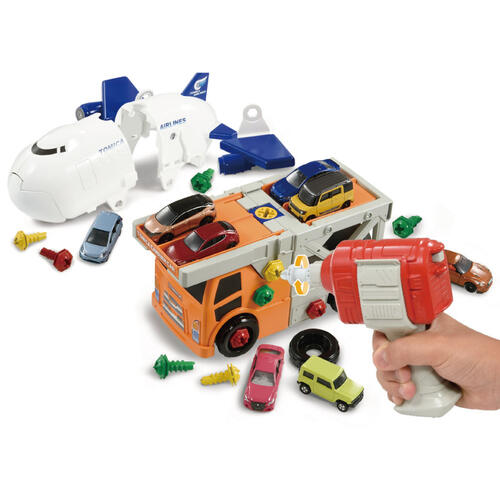 Tomica DIY Carrier Car & Cargo Jet Set