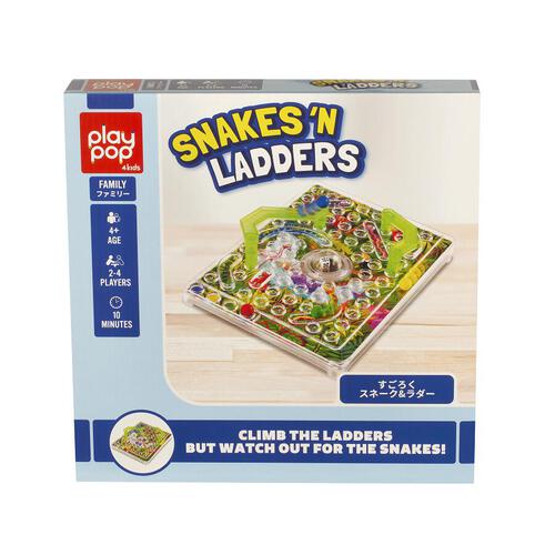Play Pop Snakes 'N Ladders Family Game