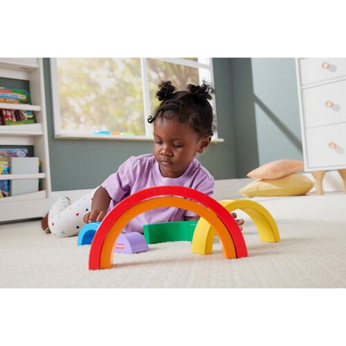 Fisher-Price Wood Stacking Rainbow