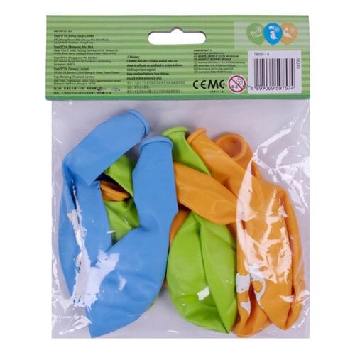 Party Latex Balloon 10 Pieces Dinosaurs