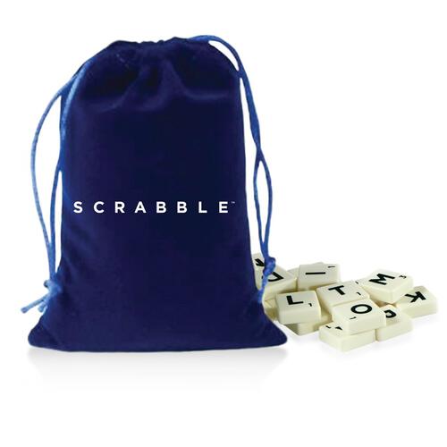 Scrabble Pouch With Magnetic Alphabet Tiles - Assorted