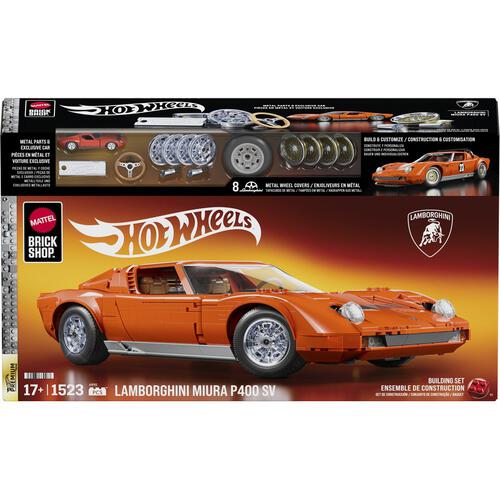Mattel Brick Shop Hot Wheels Premium Series Lamborghini '71 Miura P400 SV