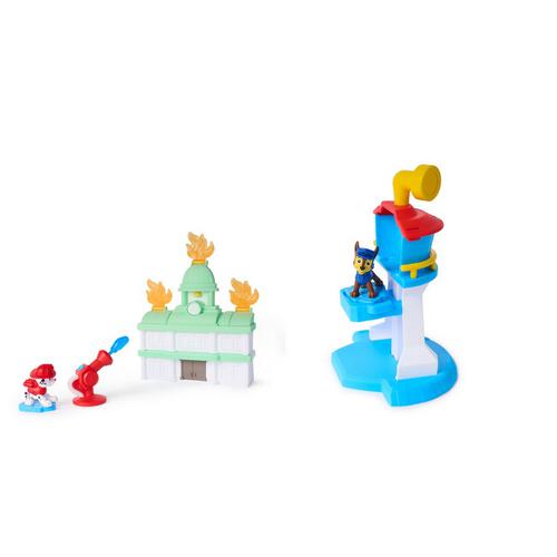 Paw Patrol Tower Mini Playset (Chase Adventure Tower + Marshall Fire Rescue) - Assorted