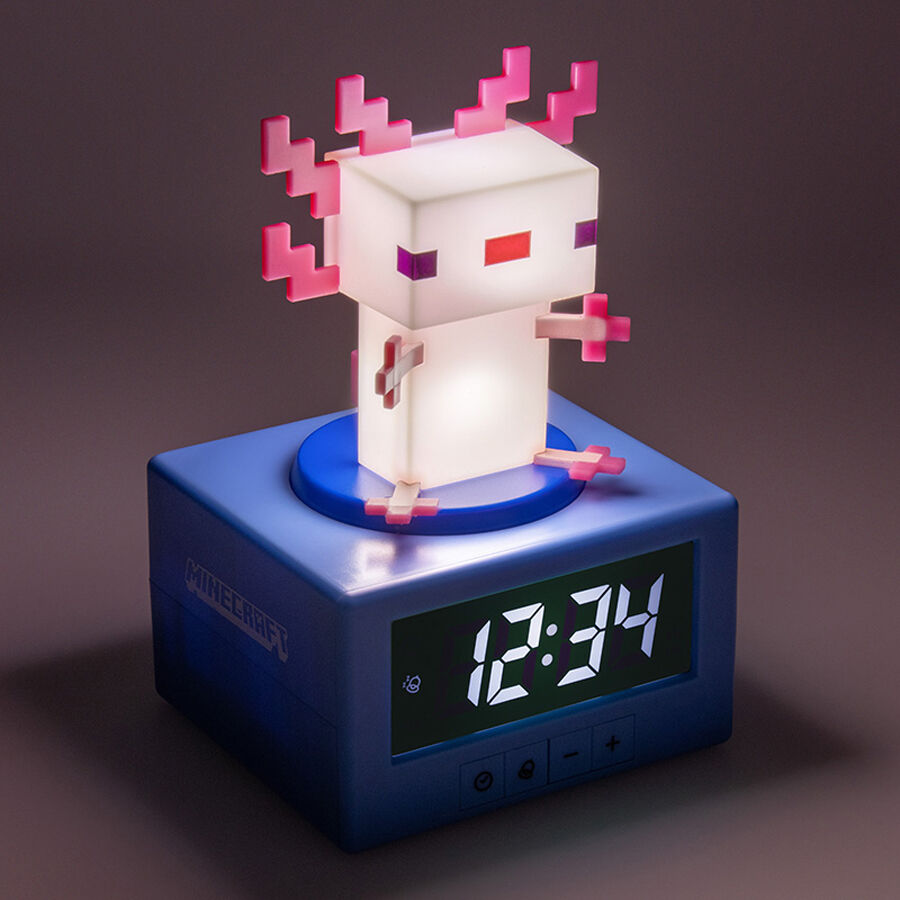 Paladone Minecraft Axolotl Icon Alarm Clock | Toys