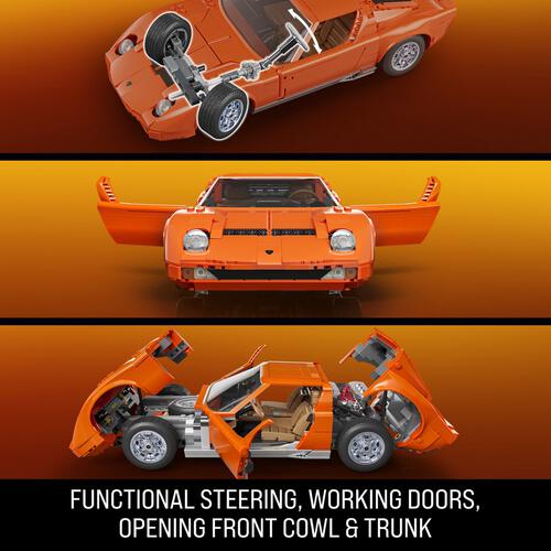 Mattel Brick Shop Hot Wheels Premium Series Lamborghini '71 Miura P400 SV