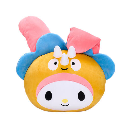 playpop Sanrio Dino Face Plush Cushion - My Melody