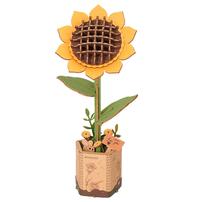 Robotime Rowood DIY Sunflower 3D Wooden Flower Puzzle