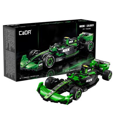 CaDA Kick Sauber F1 Team C44 Racing Car Brick DIY 1:24 Scale Vehicles Set
