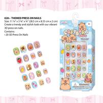 Hot Focus Capybara Nails Press on Nails Manicure Nail Art Sticker