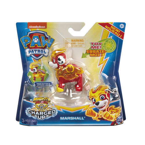 Paw Patrol Mighty Pups Charged Up Figure - Assorted