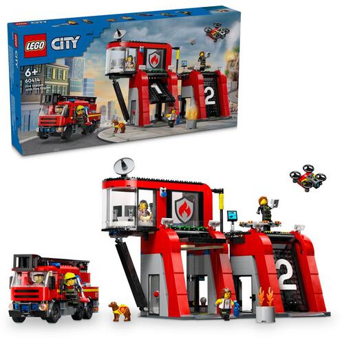 LEGO City Fire Station with Fire Engine 60414
