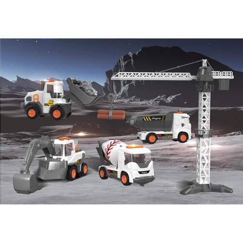 playpop Space Construction Vehicles Set