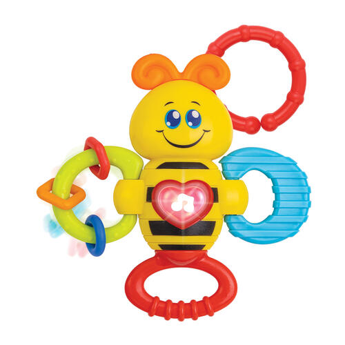 playpop Light-Up Twist Rattle-Bee