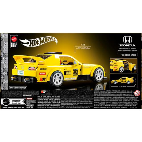 Mattel Brick Shop Hot Wheels Speed Series Honda S2000