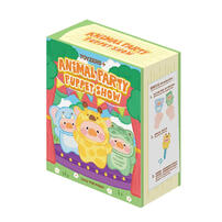 Lulu The Piggy Animal Party Series Puppet Show PVC Face Plush Keychain - Blinx Box (1 Pc)