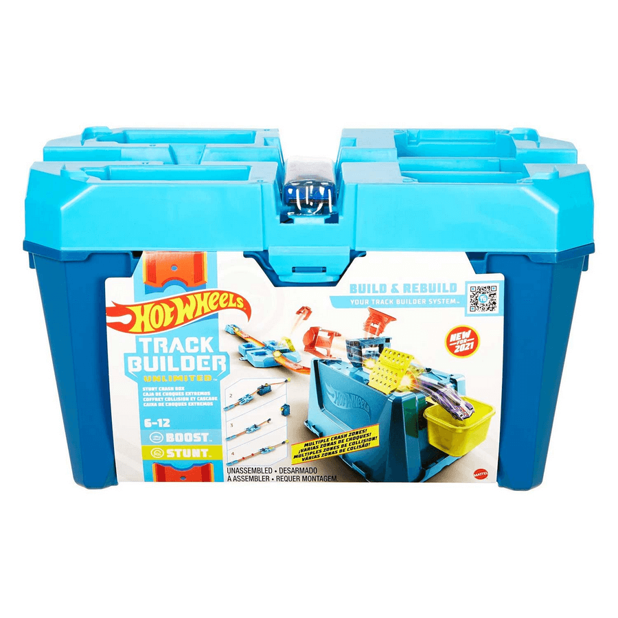 hot wheels track builder stunt box