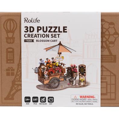 Robotime Rolife Blossom Cart