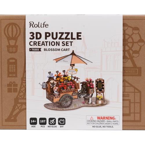 Robotime Rolife Blossom Cart