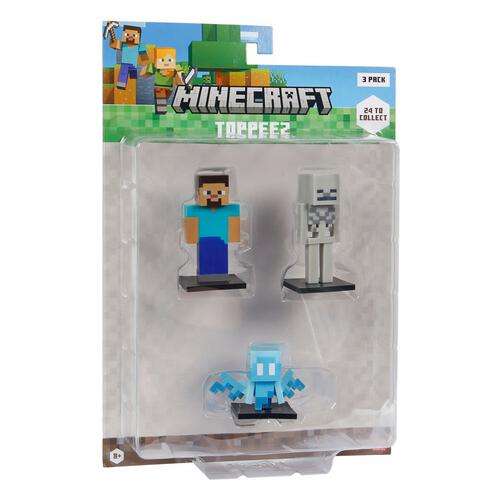 Minecraft 3D Toppeez 3 pack blister - Assorted