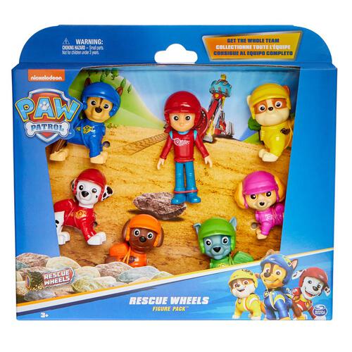 Paw Patrol Rescue Wheels Figure Pack with 7 Collectible Figures