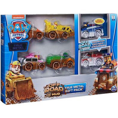 Paw Patrol True Metal Off Road Gift Pack of 6 Collectible Diecast