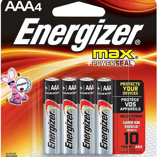 Energizer Alkaline AAA 4 Packet Blister
