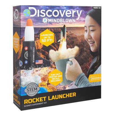 Discovery Mindblown Toy Rocket Launcher Science Experiment Kit