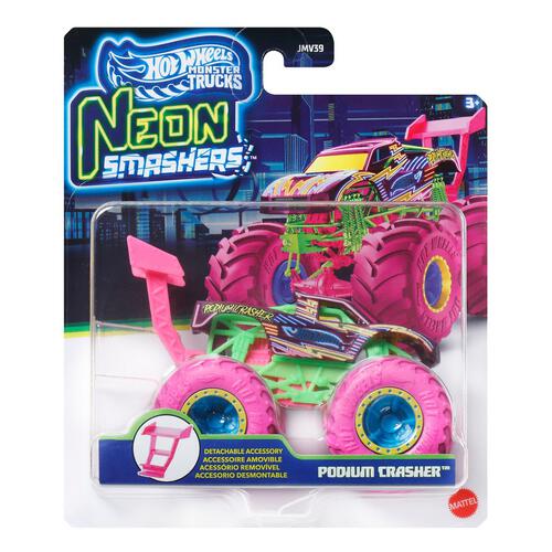 Hot Wheels Monster Truck Neon Smashers Singles - Assorted