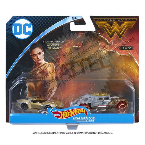 Hot Wheels Wonder Woman Character Car 2 Pack