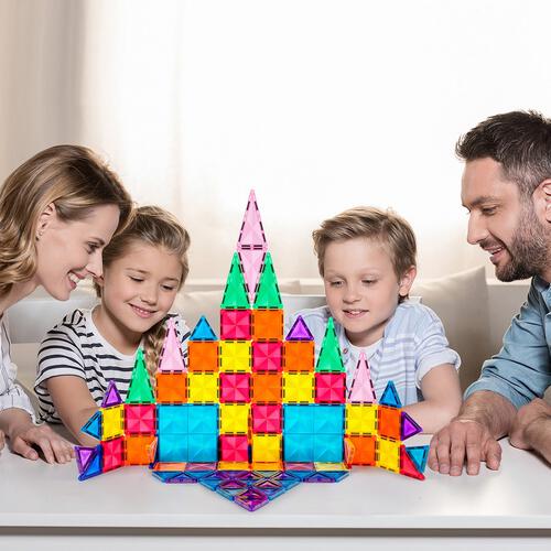 Picasso Tiles 80pcs Mini Diamond Magnetic Tiles Series Set