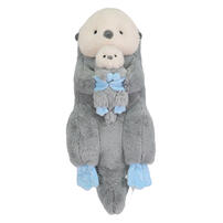 playpop Mom N Baby Sea Otter Plush