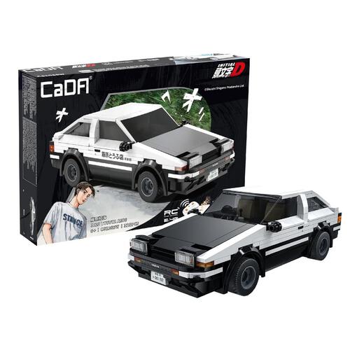 CaDA Initial D Takumi Fujiwara Toyota AE86 Trueno Brick DIY Brick R/C+APP Control 1:20 Scale RC Vehicles Set