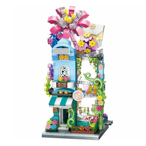 Qman City Corner Greenness Flower Store