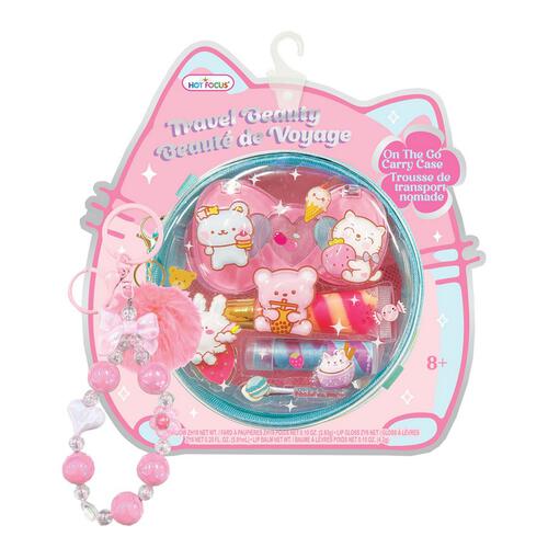 Hot Focus Travel Beauty Critters Beauty Kit Washable Non-Toxic Makeup Toy Set