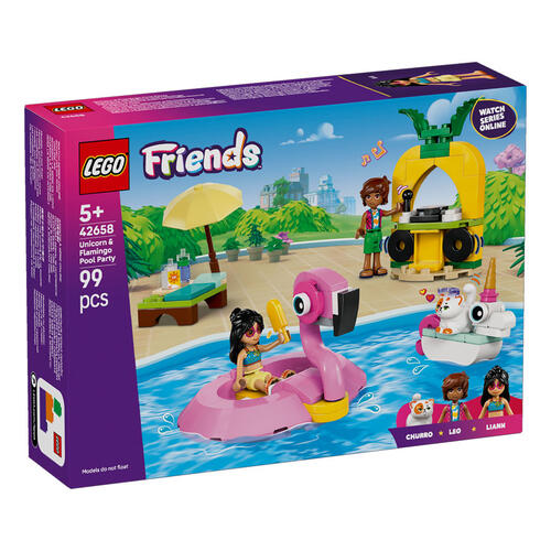 LEGO Friends Unicorn & Flamingo Pool Party 42658